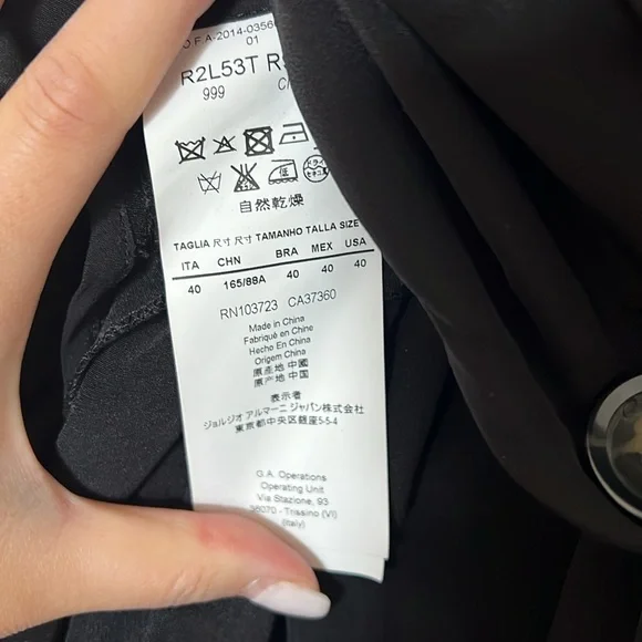 Emporio Armani Silk Trench Vest - Picture 8 of 9